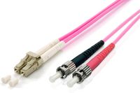 Equip 255543 Glasvezel kabel 3 meter LC ST OM4 Violet