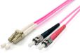 Equip 255543 Glasvezel kabel 3 meter LC ST OM4 Violet
