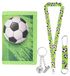 Portefeuille pour enfant - Compact 12 x 8 cm - Avec compartiment zippé - Design football