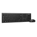 Lenovo 100 Combo draadloos toetsenbord en muis, 2,4 G (optische sensor, 1600 dpi, nano-USB-ontvanger, compatibel met Windows) Spaans QWERTY - zwart