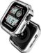 DrPhone FC10 – Bumper Hoesje Voor IOS Horloge – Schok & Waterbestendig – Geschikt voor IOS Horloge (42, 44 & 45 mm) – Zilver