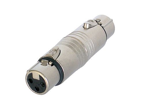 Neutrik NA3FF - XLR Female - XLR Female - Zilver