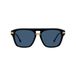 Fred Fg40076i Lunettes de soleil Homme Noir Carrées Bleu 57mm