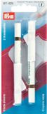 Prym Krijtstiften + borstel op kleur gesorteerd, hout, wit, roze, blauw, 4 stuks (1 stuks), 4