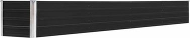 vidaXL Plantenbak verhoogd 320x40x45 cm gegalvaniseerd staal antraciet