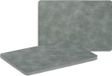 Zeller Placemats - 4x - lederlook - grijs - 42 x 30 cm