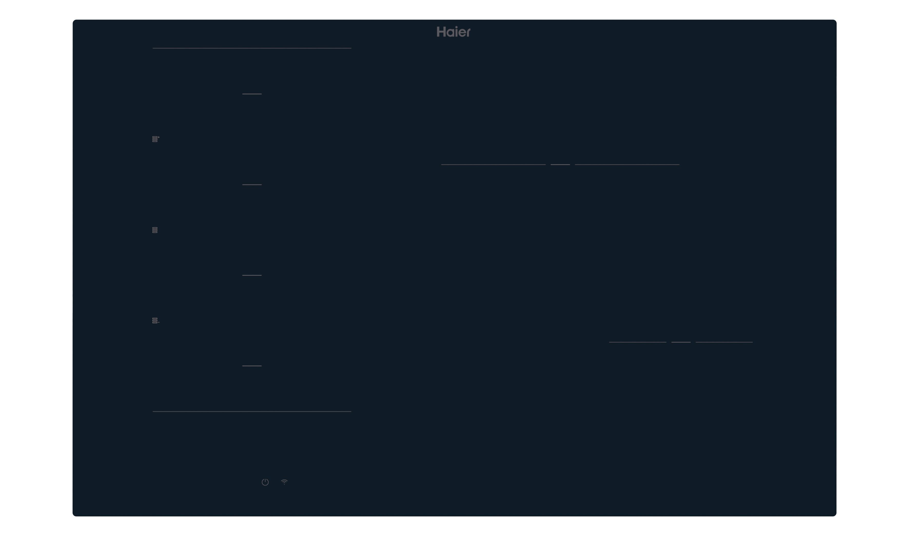 Haier HAMTB86IRCS - 80 cm Induction Cooktop - Black