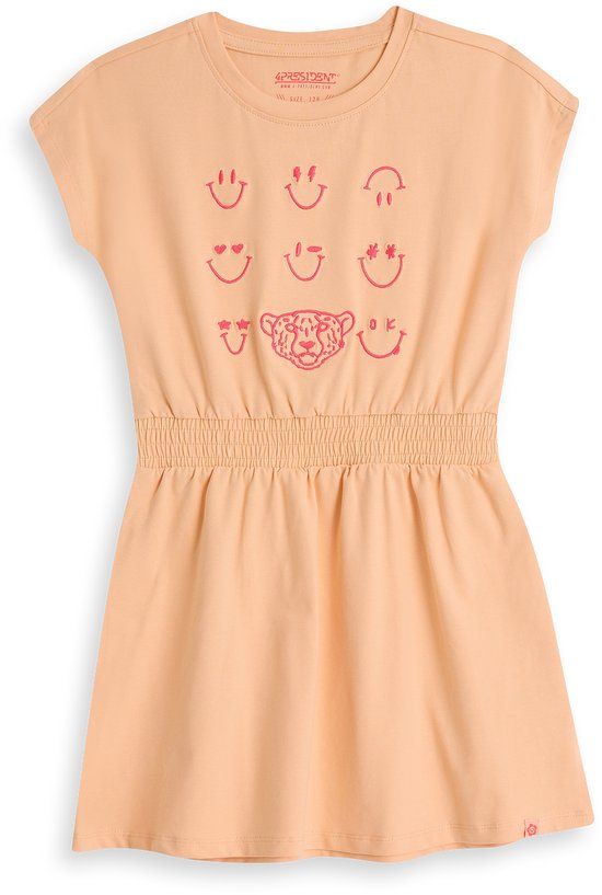 4PRESIDENT Meisjes jurk - Peach quartz - Maat 110
