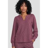 Geisha top met print - paars