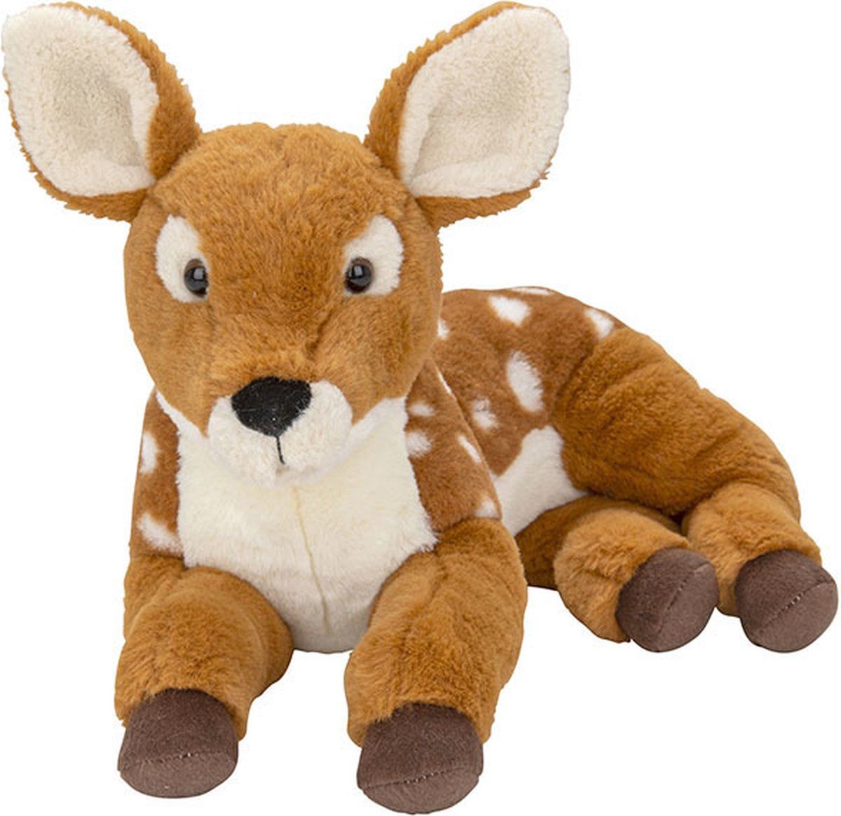 Nature Planet Pluche liggende Hert knuffel van 37 cm