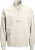 JACK & JONES Jjesoho Sweatshirt Quarter Zip Hn Noos Jnr Heren Lichtbeige