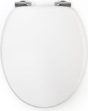 GELCO DESIGN Toiletbril, Magnetische automatische sluiting, Wit, MDF