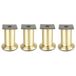 cyclingcolors 4 meubelpoten Ø 50 mm hoogte 80 mm metaal met verstelling 7 mm basis 50 mm universeel voor bank, kast, keuken, badkamer, geborsteld goud