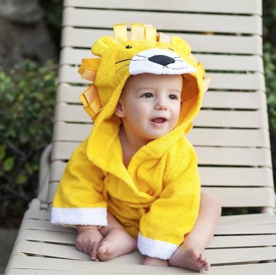 PimPom Baby Badjas Leeuw (0-12m)