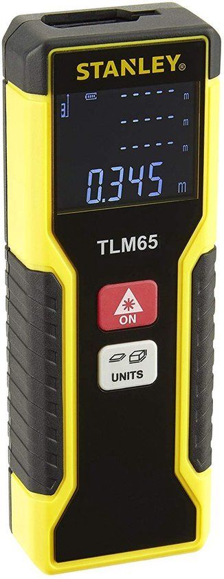 STANLEY TLM65 Laserafstandsmeter - 20m Meetbereik - Laserklasse 2 - STHT1-77032