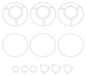 Solidchoice - Set de 3 anneaux d'abat-jour avec adaptateur E27 pour lampes DIY