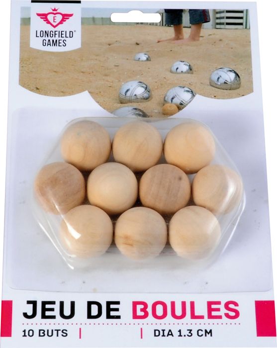 Buffalo Jeu de boules buts naturel 10 stuks