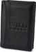 Wild Horse Portefeuille en cuir pour homme avec fermeture RFID, noir