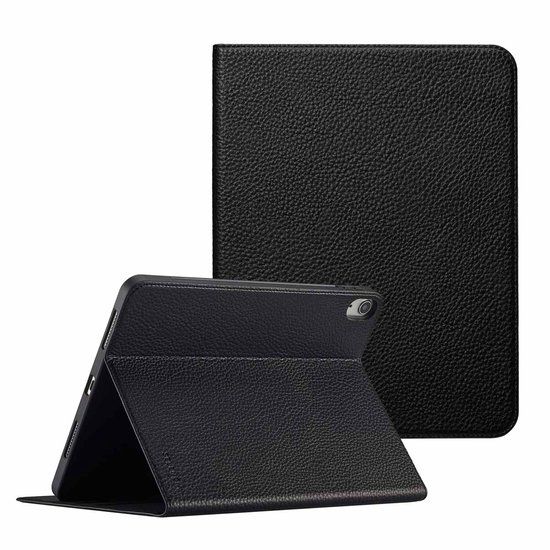Selencia Tablet Hoes - Geschikt voor Apple iPad Air 5 (2022) / Air 4 (2020) / Air 11 inch (2026) M4 / Air 11 inch (2025) M3 / Air 11 inch (2024) M2 - tablet Bookcase - Zwart