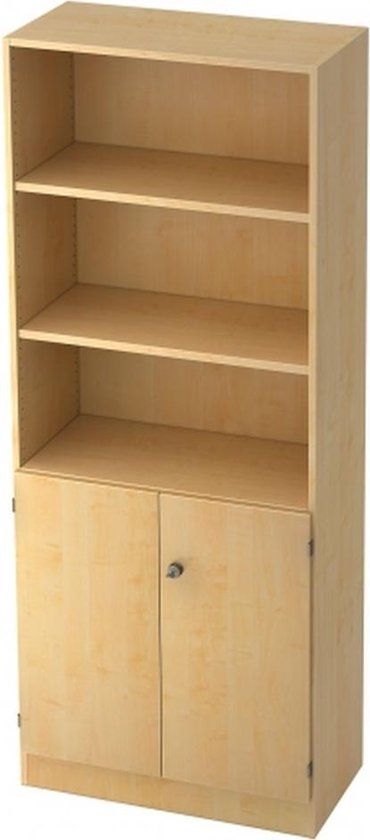 hjh OFFICE PRO Wandkast - Esdoorn - 80 x 42 x 200 cm - Signa K 6770 SG