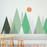 Ambiance Sticker Stickers met Scandinavische bergen voor kinderen van Piaka, 110 x 165 cm