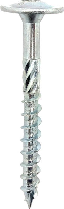 Woodies Tellerkopschroeven - Torx 40 Tellerkop - 8 x 420mm - Deeldraad - Verzinkt (25 stuks)