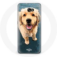 Maniacase Hoesje voor Samsung Galaxy A5 2017 Golden retriever Puppy