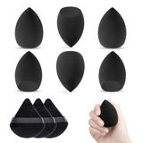 Make-up Sponsenset met Poederpuff Driehoek, 6 stuks