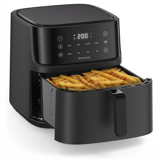 Brabantia Airfryer XXL - 7.6 liter - Digitaal Touchscreen - 8 Kookprogramma's - Tot 8 Personen - PFAS-Vrij - 80ºC tot 200ºC - 1700 Watt - BBEK1138