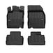 FROGUM 3D409538 Jeu de tapis de sol avant et arrière, noir, Caoutchouc