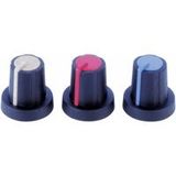 PB Fastener 3/03/TPN 110006 Blk/Bl 3/03/TPN 110006 Draaiknop Met wijzer Zwart, Blauw (Ø x h) 16 mm x 16 mm 1 stuk(s) Piece