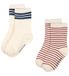 Konges Sløjd Chaussettes - 2 paires - Blanc cassé - 25/28