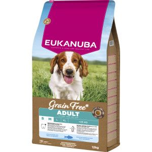 Eukanuba Grain Free Adult Small & Medium Breed Zeevis - Hondenvoer - 12 kg