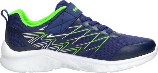 Skechers Microspex Texlor jongens sneakers - Blauw - Maat 36