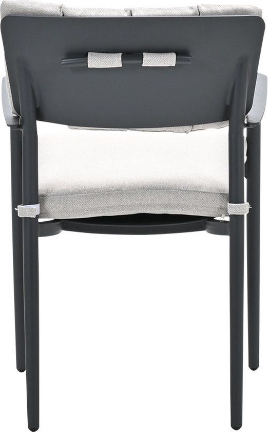 Garden Impressions Toulon Dining Armchair - Carbon Black/Desert Sand