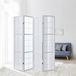 Homestyle4u Paravent 4 panneaux - 176x175 cm - Blanc