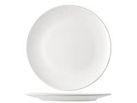 H&H Set 6 Piatti Piani Denver In Stoneware Bianco Cm 26