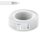 EDISION ICX-10 coaxiale kabel antenne TV SAT 10m PVC wit, staal koper, 17VAtC, CPR Eca, klasse A DVB-S2/T/T2/C, RADIO
