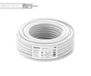 EDISION ICX-10 coaxiale kabel antenne TV SAT 10m PVC wit, staal koper, 17VAtC, CPR Eca, klasse A DVB-S2/T/T2/C, RADIO