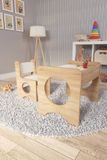 Zeo Wood Kindertafel en Stoeltjes - Speeltafel - Kinderbureau - Montessori Kindertafel