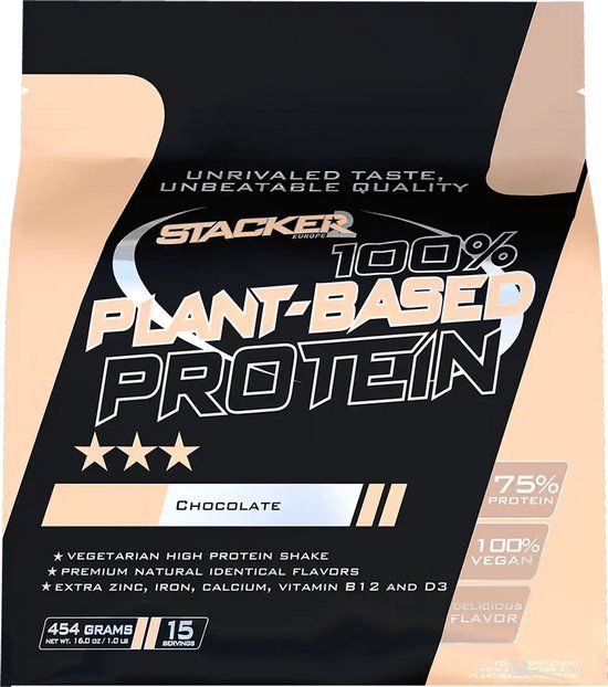 Stacker2 100% Plant-Based Protein (454g) Chocolate