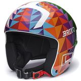 Briko, Helmet, uniseks, volwassenen, Shiny Black-WHite, XL