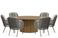 Santika Furniture Santika Cayora/Fungo 180 cm dining tuinset 7-delig