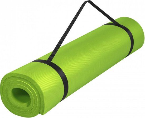 Gorilla Sports Yogamat Deluxe - 190 x 60 x 1.5 cm - Lime Groen