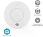 Nedis SmartLife Rookmelder - Wi-Fi - Batterij Gevoed - Levenscyclus sensor: 10 Jaar - EN 14604 - Max. batterijduur: 120 Maanden - 85 dB - Wit - 1 Stuks