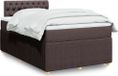 Maison Exclusive - Sommier à lattes de lit avec matelas marron foncé 120x200 cm