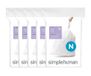 simplehuman CW0174CP afvalzak 50 l Wit 100 stuk(s)