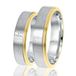 Lucardi Heren Vriendschapsring Salamanca - Ring - Echt Zilver - Zilver en Goudkleurig