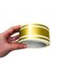 4R Quattroerre.it 10530 Trimstrepen Drievoudige Kleefstrips voor Auto's, Goud, 50 mm x 10 mt