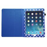 SAMRICK Polka Dots Executive Lederen Boek Folio Portemonnee Case met Kijkstandaard, Screen Protector, Microvezel Doek, Zwart High Capacitive Stylus Pen